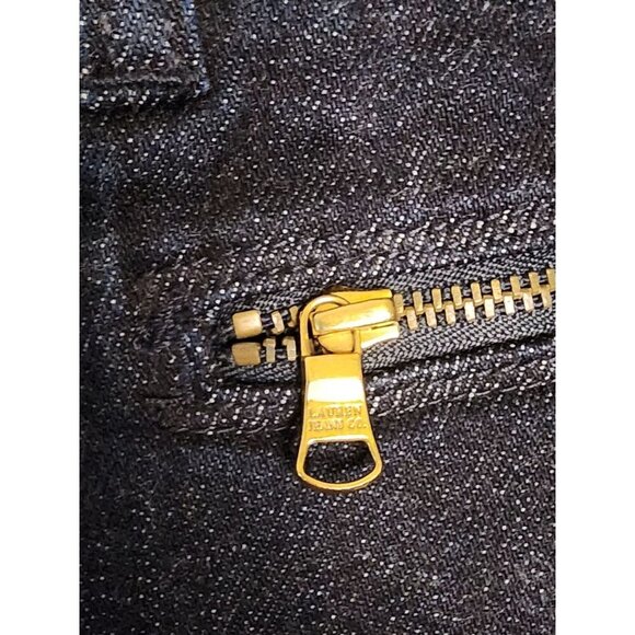 RALPH LAUREN LRL WOMENS BLUE STRETCH STRAIGHT LEG DENIM JEANS 16 - Picture 4 of 10